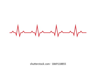 Ecg Heart Beat Line Icon Symbol Stock Vector (Royalty Free) 1869118855 ...