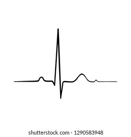 Ecg Heartbeat Cardiology Symbol Logo Cardiologist Stock Vector (Royalty ...