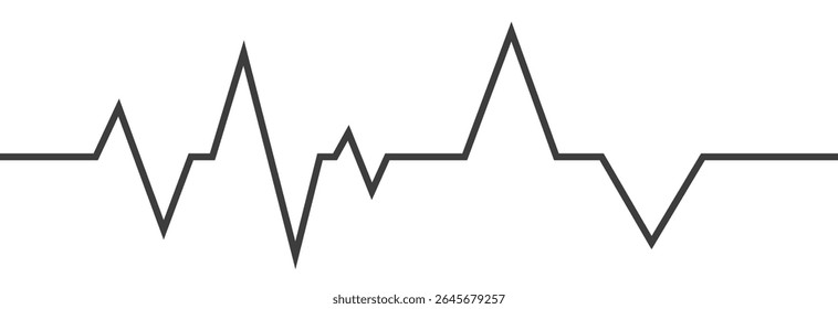 Gráfico de Linha do Gráfico de Taxa de Pulso de Irregularidade do Ritmo de Pulsação do ECG
