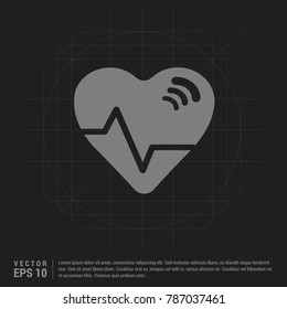 Ecg icon - EPS 10