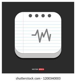 Ecg icon - Free vector icon