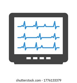 Ecg Icon, Heart Diagnostics Icon