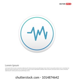 Ecg icon Hexa White Background icon template