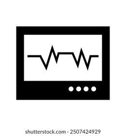 Icono de Ecg ilustrado sobre fondo