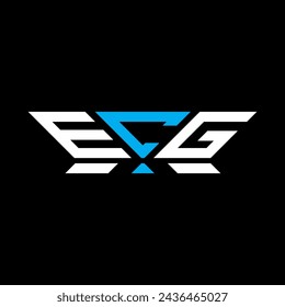 ECG letter logo vector design, ECG simple and modern logo. ECG luxurious alphabet design  
