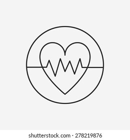 ECG line icon