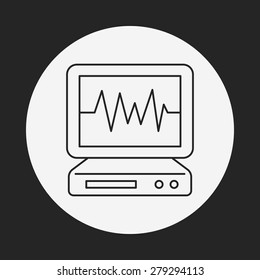 ECG line icon