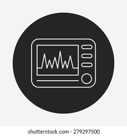 ECG line icon