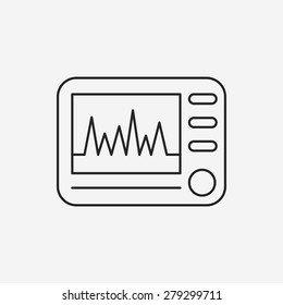 ECG line icon