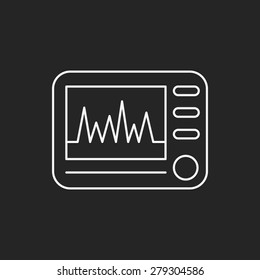 ECG line icon