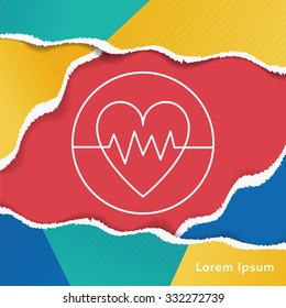 ECG line icon