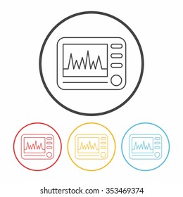 ECG line icon
