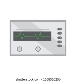Ecg machine clip art design vector illustration image