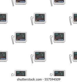 Ecg machine icon cartoon. Single medicine icon from the big medical, healthcare cartoon.