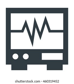 Ecg Machine Vector Icon