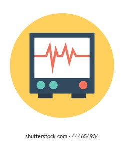 Ecg Machine Vector Illustration