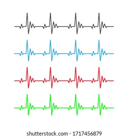 ECG sign in vector file