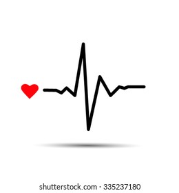 ECG Vector EPS 10 illustration.