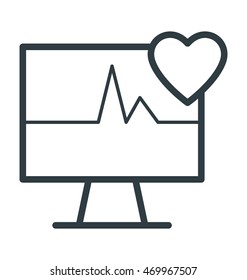 Ecg Vector Icon
