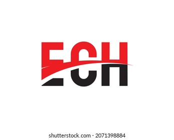 ECH Letter Initial Logo Design Vector Illustration