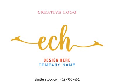 ECH lettering logo is simple, easy to understand and authoritative