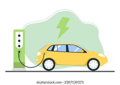 E-Charge Zones,Electric car charging parking.PowerPark Stations.Vecror