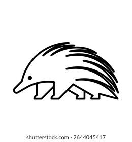Logo Echidna. Design de ícones. Elementos do modelo