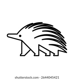 Logo Echidna. Design de ícones. Elementos do modelo