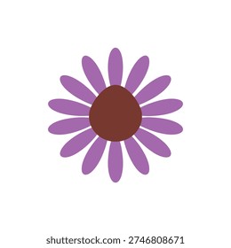 Echinacea Flower Head Decorative Flat Botanical Icon