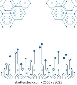 echnological background. A creative idea for your business concept