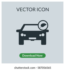Echo car vector icon