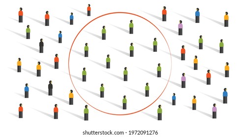 echo chamber filter bubble connecting people with same similar ideas in crowd online