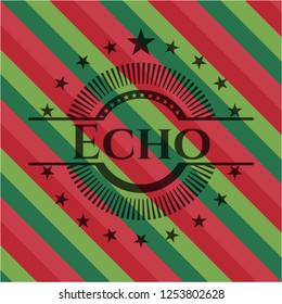 Echo christmas style badge..