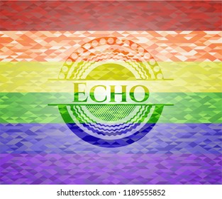 Echo lgbt colors emblem 