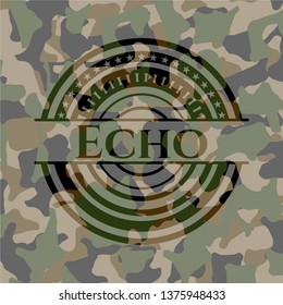 Echo on camouflaged texture