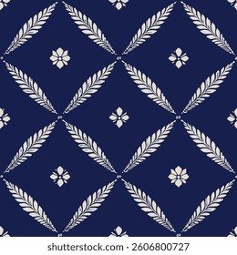 echoes the elegant leaf arrangement and geometric symmetry of the pattern, adding a poetry to the visual aesthetic