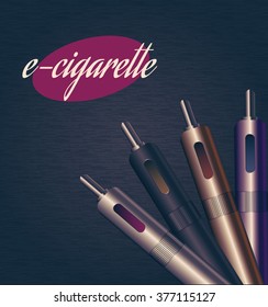 e-cigarette banner(vector eps10)