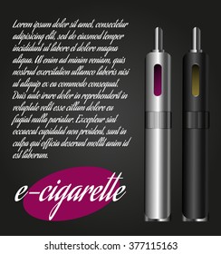 e-cigarette banner(vector eps10)