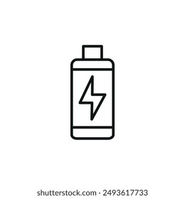 E-cigarette battery icon. Simple e-cigarette battery icon for social media, app, and web design. Vector illustration