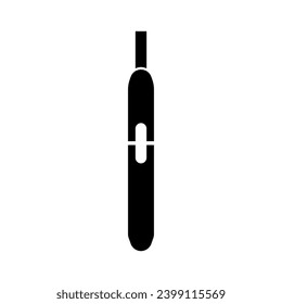 Icono de cigarrillo electrónico. Icono de la pluma de vídeo. Vector.
