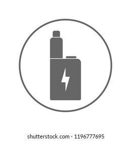 E-cigarette icon. Vape symbol. Vector.
