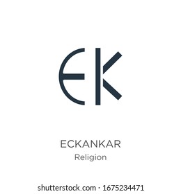 Eckankar icon vector. Trendy flat eckankar icon from religion collection isolated on white background. Vector illustration can be used for web and mobile graphic design, logo, eps10