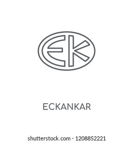 Eckankar linear icon. Eckankar concept stroke symbol design. Thin graphic elements vector illustration, outline pattern on a white background, eps 10.