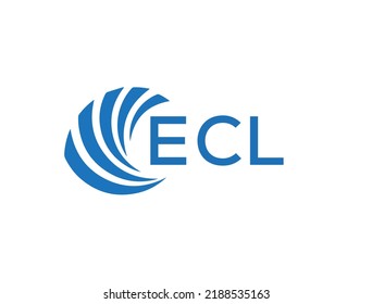 ECL letter logo design on white background. ECL creative circle letter logo concept. ECL letter design.
