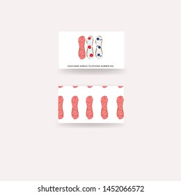 eclair cake vector style pattern business card greeting card