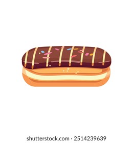 chocolate aislado sobre fondo blanco Icono de elemento de diseño plano