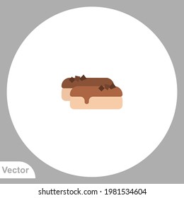 Eclair icon sign vector,Symbol, logo illustration for web and mobile
