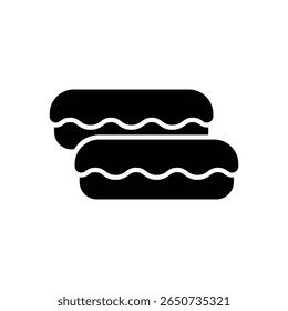 eclair icon vector design template simple and clean