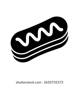 eclair icon vector design template simple and clean