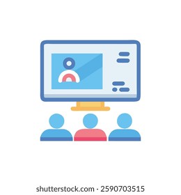 E-Classroom Icon for Digital Education